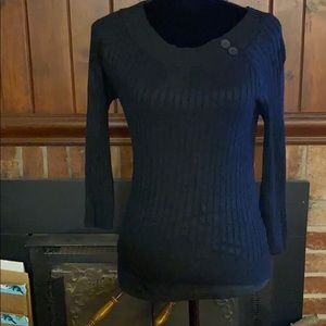 Ending 3-20! Silky slimming black sweater Chadwicks